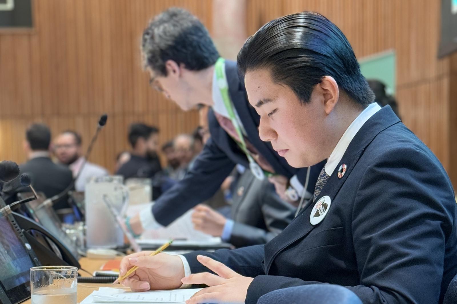 Jaewon Choi delivering remarks at the SDG 6 and Water Action Agenda Special Event of the 2025 High-Level Political Forum